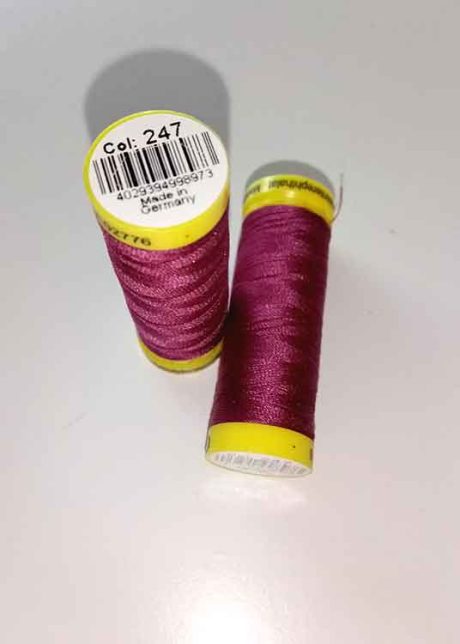 Gutermann Maraflex elastic thread, Col. 247 (magenta)