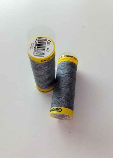 Gutermann Maraflex elastic thread, Col. 40 (mid grey)