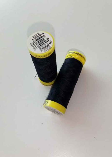 Gutermann Maraflex elastic thread, Col. 665 (midnight blue)