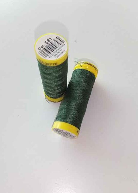 Gutermann Maraflex elastic thread, Col. 561 (moss green)