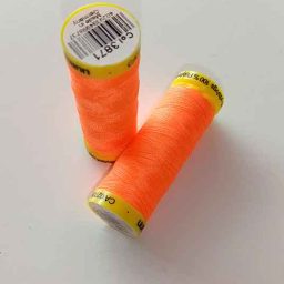 Gutermann Maraflex elastic thread, Col. 3871 (neon orange)
