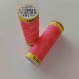 Gutermann Maraflex elastic thread, Col. 3837 (neon pink)