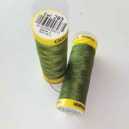Gutermann Maraflex elastic thread, Col. 283 (olive green)