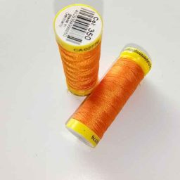 Gutermann Maraflex elastic thread, Col. 350 (orange)