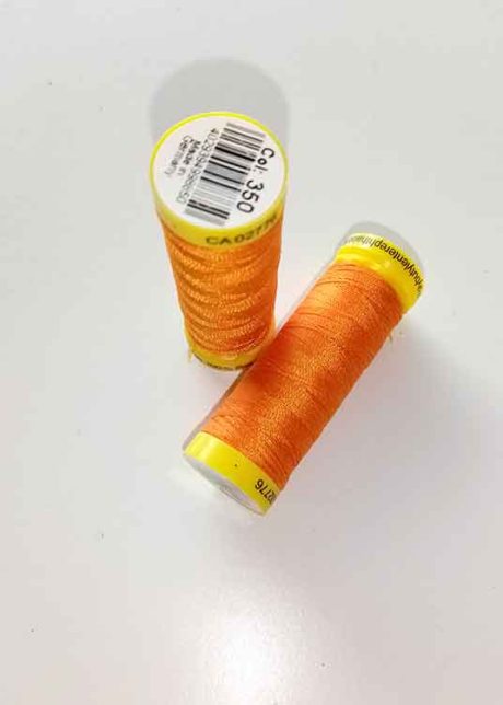Gutermann Maraflex elastic thread, Col. 350 (orange)