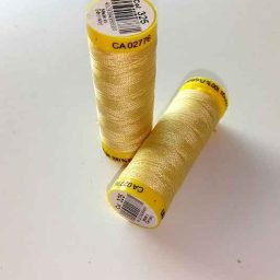 Gutermann Maraflex elastic thread, Col. 325 (pale yellow)