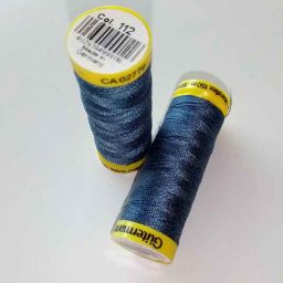 Gutermann Maraflex elastic thread, Col. 112 (Prussian blue)