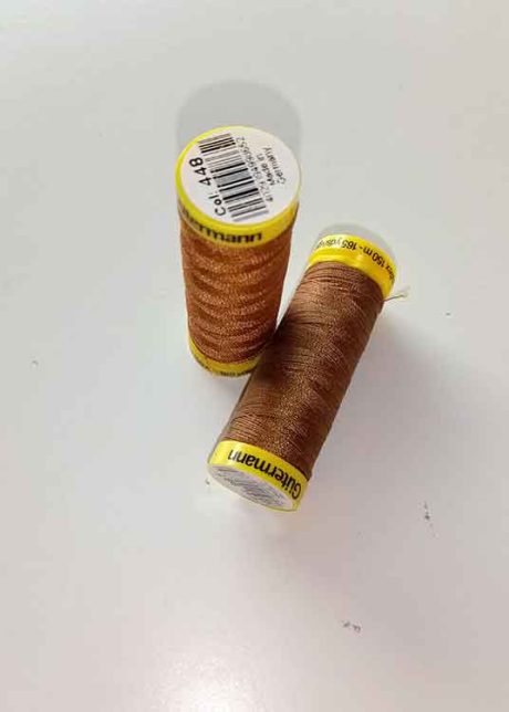 Gutermann Maraflex elastic thread, Col. 448 (russet)