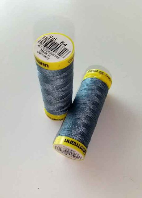 Gutermann Maraflex elastic thread, Col. 64 (slate blue)