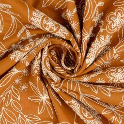Embroidered cotton (copper)
