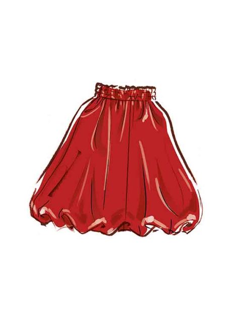 M8452 Misses' Skirt In Two Lengths