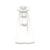 M8460 Infant's Christening Gown, Romper and Bonnet - Image 5