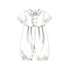 M8460 Infant's Christening Gown, Romper and Bonnet - Image 13