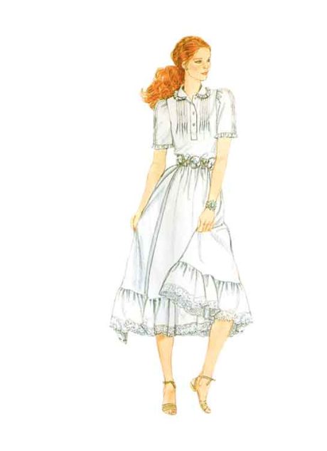 M8463 Misses' Blouse, Vest, Skirt and Petticoat by Laura Ashley - Image 3
