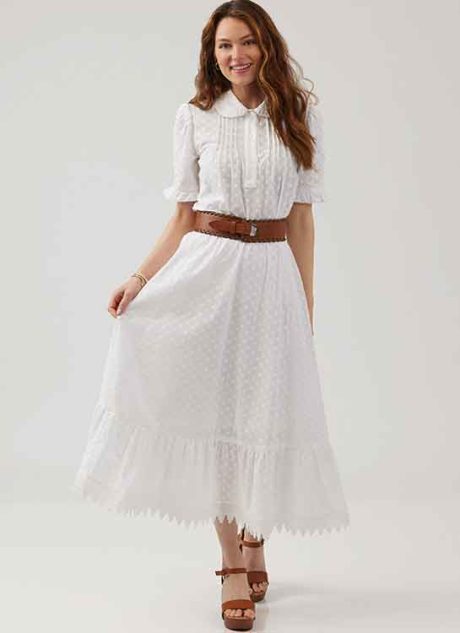 M8463 Misses' Blouse, Vest, Skirt and Petticoat by Laura Ashley - Image 7