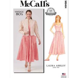 M8464 Misses' and Miss Petite Lined Jacket and Dress by Laura Ashley