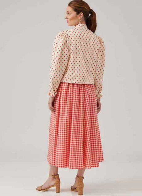 M8464 Misses' and Miss Petite Lined Jacket and Dress by Laura Ashley