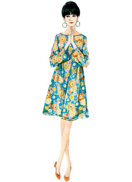 M8466 Misses' Slip Dress and Sheer Overdress