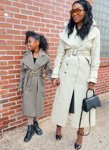 ME2070 Girl's and Misses' Trench Coat by Beaute' J'Adore