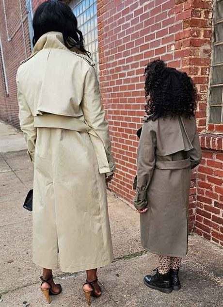 ME2070 Girl's and Misses' Trench Coat by Beaute' J'Adore