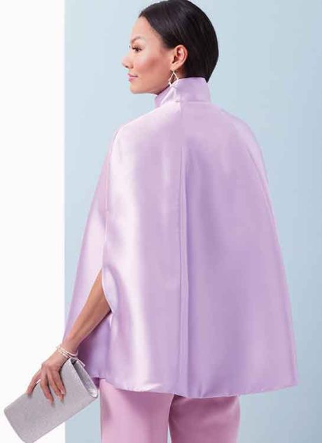 B6978 Misses' and Women's Cape, Top and Pants