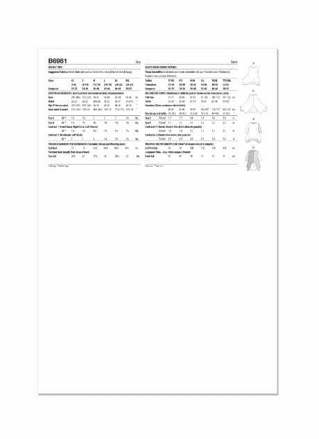 B6981 Misses' Tops by Katherine Tilton