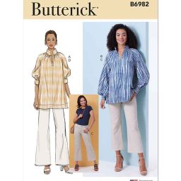 B6982 Misses' Tunics and Jeans