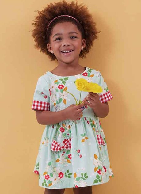 B6987 Toddlers' Dresses and Rompers