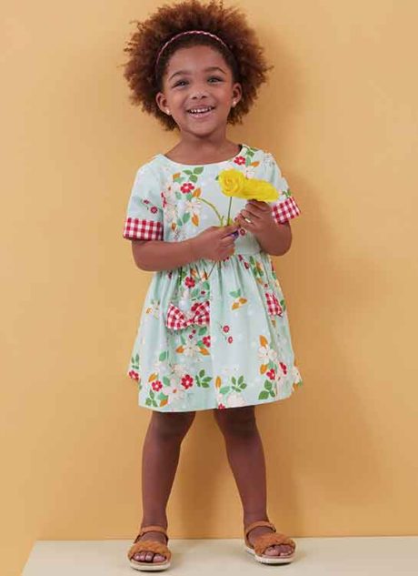 B6987 Toddlers' Dresses and Rompers