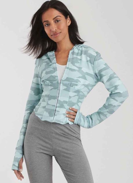 S9895 Misses' and Women's Jacket and Knit Leggings - Image 3