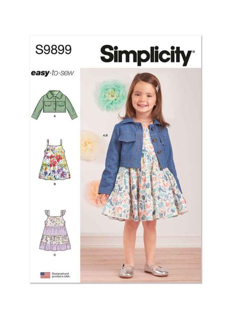 S9899 Toddlers' Jacket and Dresses