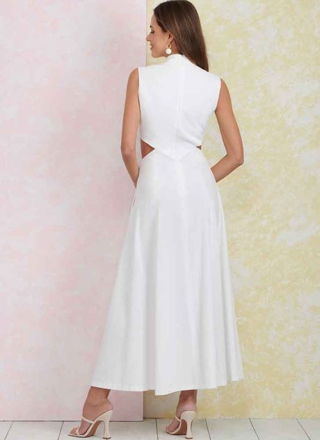 S9920 Misses' Dress with Neckline and Length Variations