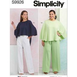 S9926 Misses' and Women's Tops and Pants