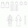 S9931 Men's Robe, Knit Tank Top, Pants and Shorts by Norris Danta Ford