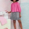 S9934 Girls' Tops and Skirts