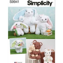S9941 Plush Bears and Bunnies in Three Sizes