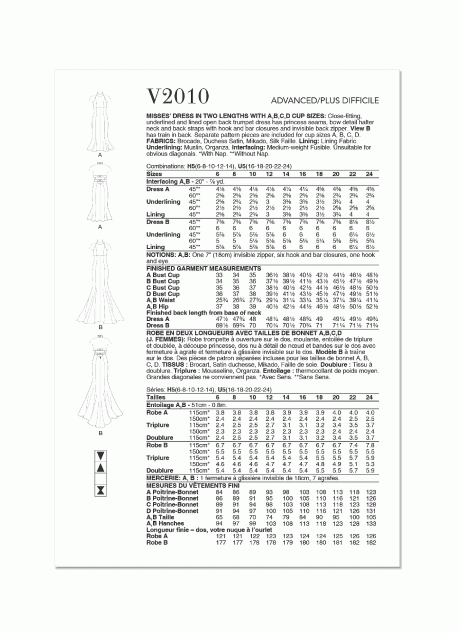 V2010 Misses' Dress in Two Lengths