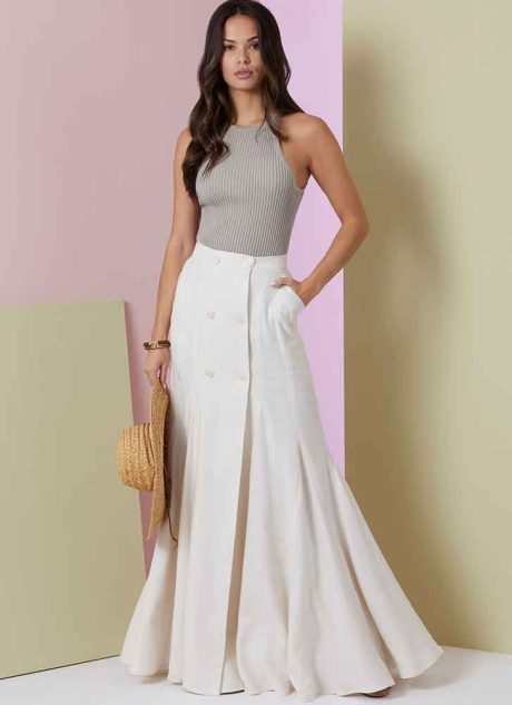 V2013 Misses' Skirt in Two Lengths