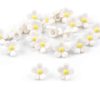 Beady little flower buttons, 11mm
