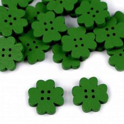 Decorative Four-leaf Clover Button (20mm)