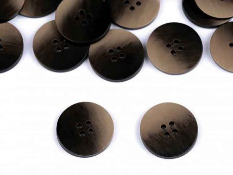 'Ombre' buttons, dark beige (27mm)