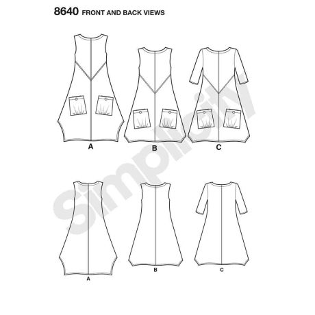 Simplicity 8640 Women’s / Plus Size Dress or Tunic - Image 7