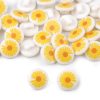 Daisy buttons, 11mm (white or black)