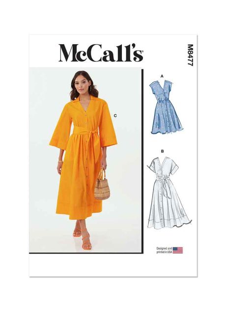 M8477 Misses' Shirtdresses