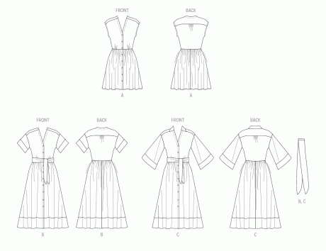M8477 Misses' Shirtdresses