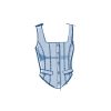 M8478 Misses' Corset Tops