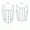 M8478 Misses' Corset Tops