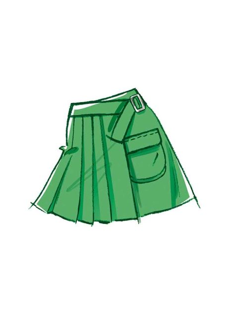 M8479 Misses' Wrap Skirts