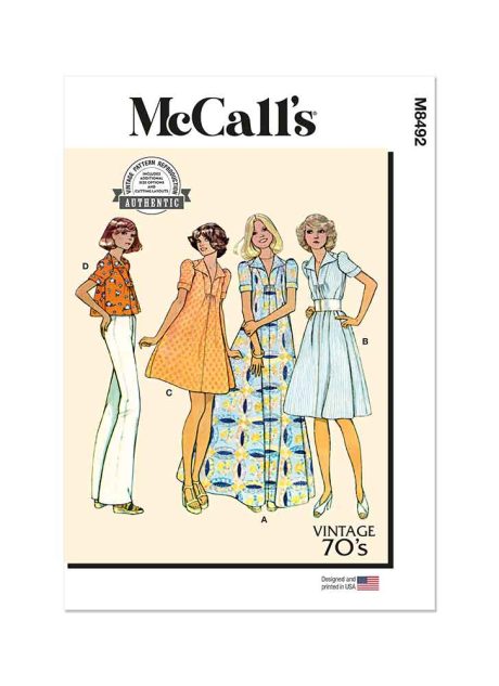 M8492 Misses' Dress or Top