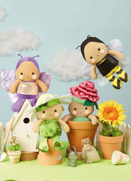 M8496 Plush Dolls and Accessories by Carla Reiss Design